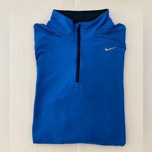 Men’s large blue long sleeve Nike Running Dri-Fit pullover